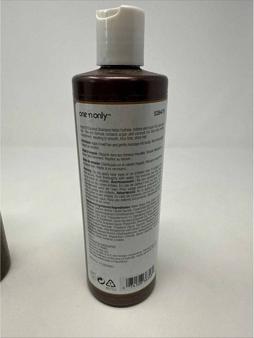 One N Only Coconut With Argan Oil Shampoo Nourishes And Restores, 12 oz